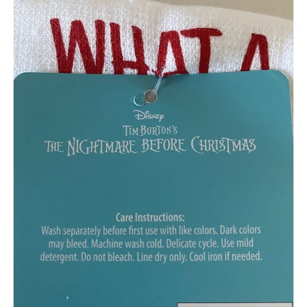 2 Pack Disney Jack Skellington‎ Zero Nightmare Before Christmas Kitchen Towels